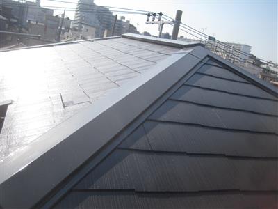屋根完成　遮熱塗装 (400x300)