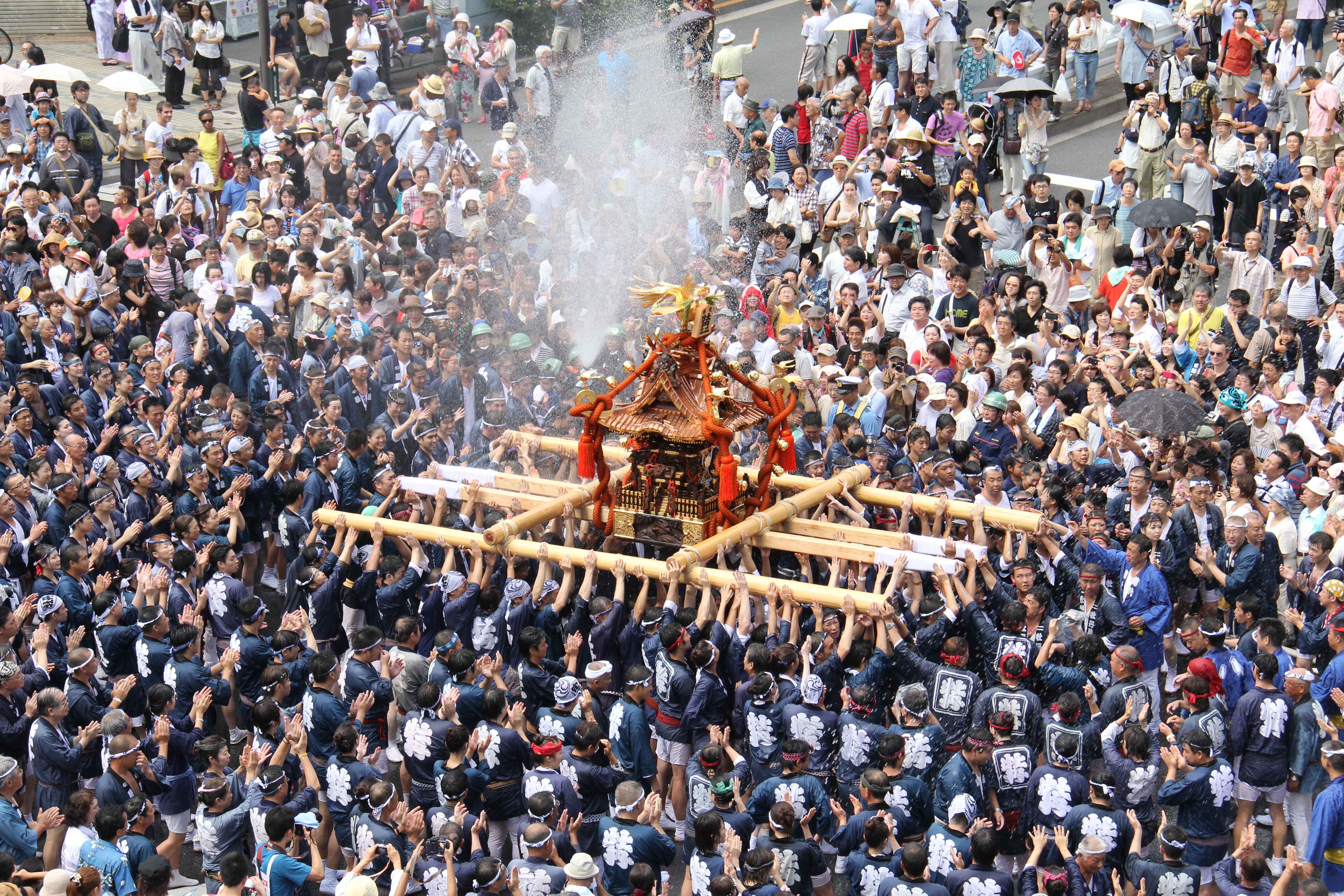 深川八幡祭写真集 昭和56年 下町タイムス社 水かけ祭り 富岡八幡宮例